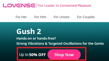 Lovense 50% offer